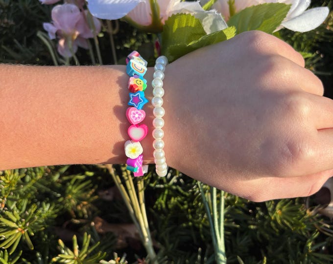 Easter Garden Bracelet Set- Set of 2