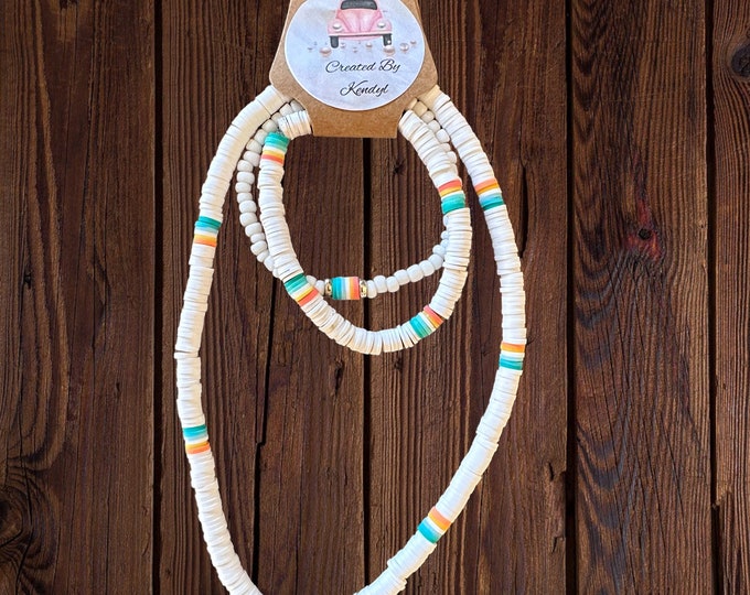 Sunrise On The Sand Necklace and Bracelet Set