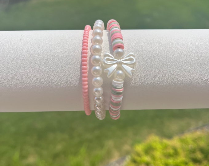 Pretty n' Pink Bracelet Set - Set of 3