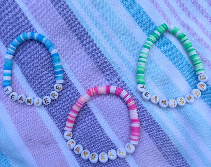 Team Jeremiah, Team Belly, Team Conrad Bracelet Set