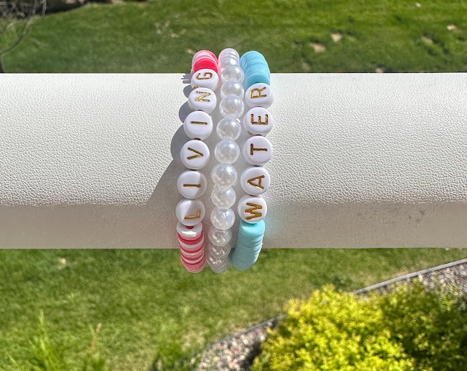 AnneWilson Living Water Bracelet Set- Set of 3