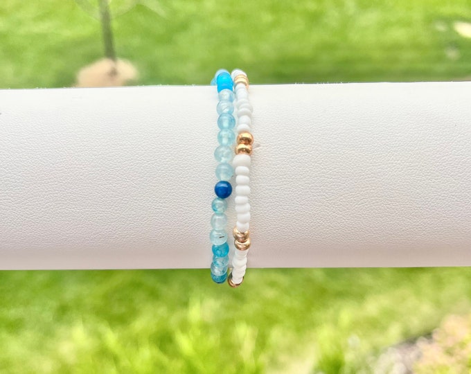 Ocean At Sea Gold Bracelet Set - Set of 2
