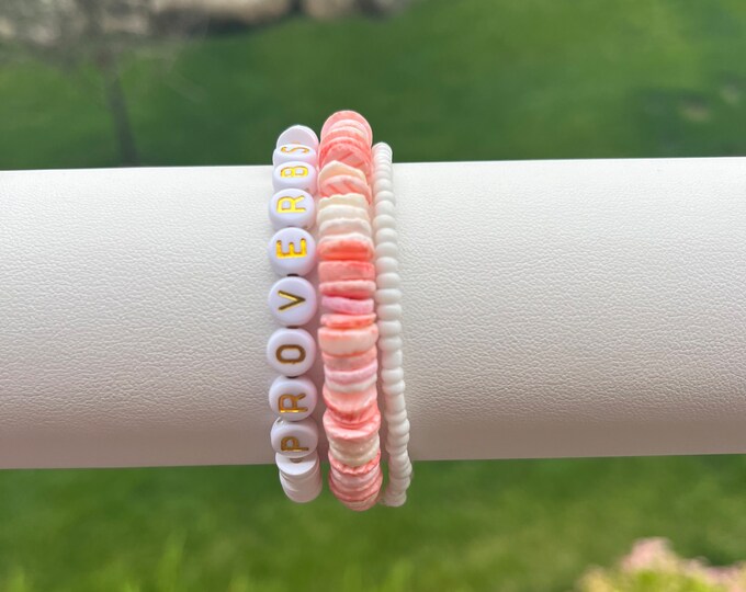 Proverbs Bracelet Set- Set of 3