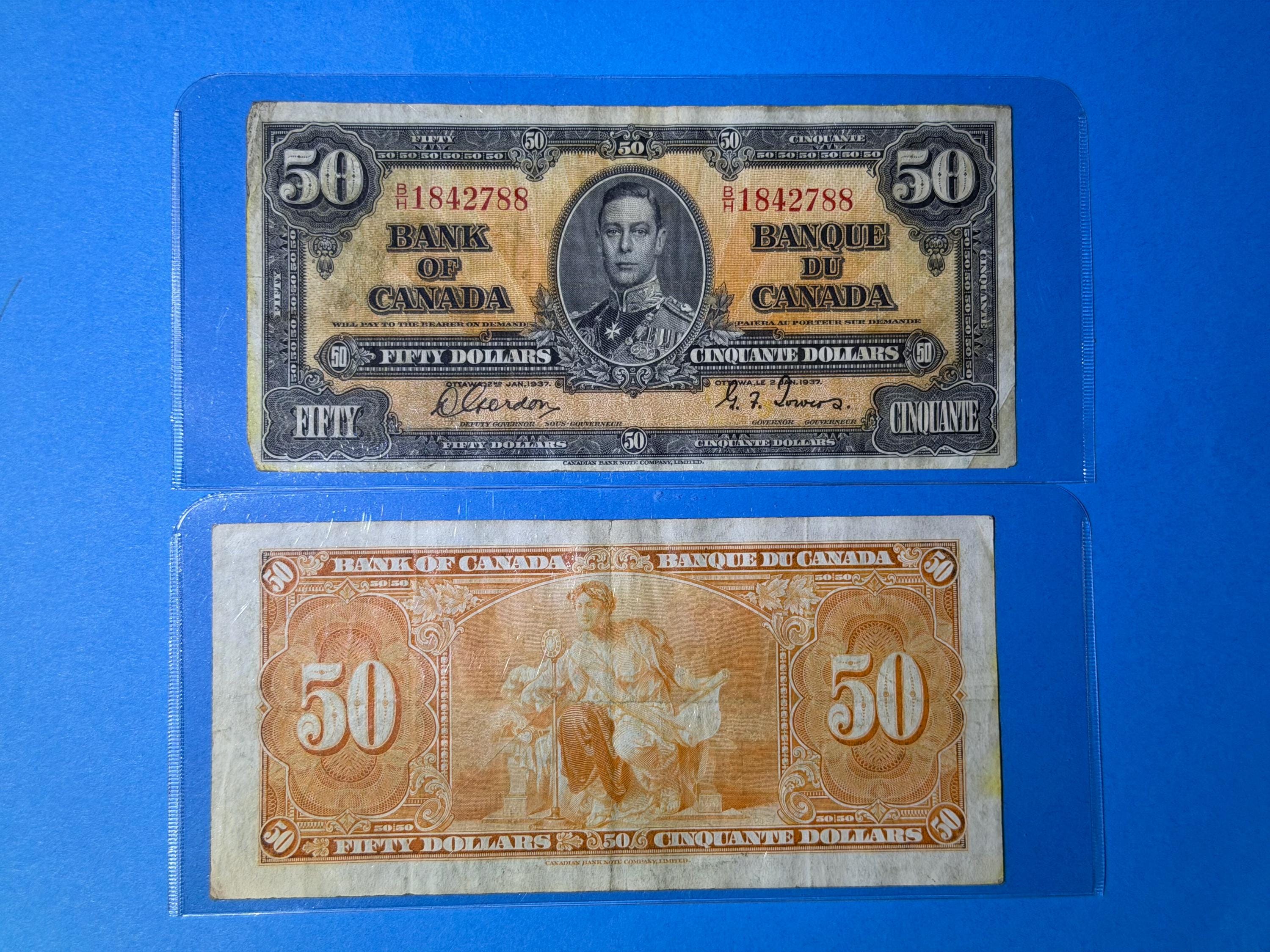 Old 50 dollar bill - Etsy 日本