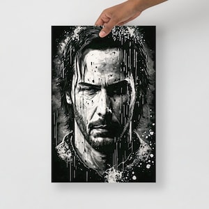 Keanu - Japanese Ink Print - Keanu Reeves - Art Print - Keanu Whoa - Funny Art - Portrait - Pop Culture Art