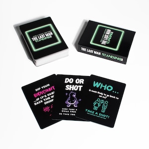 Jogo The Last Man Standing - Edição Girls Night | Cartas de jogo de bebida | Jogo de bebida para adultos | Perfeito para 3+ jogadores | 60 cartas