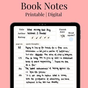 Digital Booknote - Write about what you read