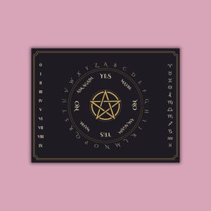 Zwart afdrukbaar slingerbord – alfabet, cijfers, dierenriemsymbolen (digitale download)