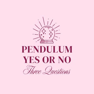 Lettura del pendolo con 3 domande Sì/No – Risposta entro 24 ore – Chiarezza su amore, vita e relazioni