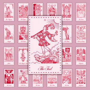 Pink tarot deck - Etsy 日本