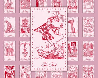 Rider Waite Tarot Deck – Romantic Vintage Style Tarot Cards (Digital Download)