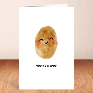 Eres una PAPA / Chiste de Papa / Tarjeta Romántica / Tarjeta de Te Amo / Tarjeta Linda / Juego de palabras Divertido