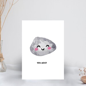 Vous êtes rock | blague | carte romantique | Je t'aime carte | Carte mignonne | Jeu de mots drôle | Carte de voeux