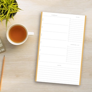Minimalist Weekly Planner Notepad | Weekly Tear Away | Productivity Planner | Tear Off Notepad | Shopping List | To Do