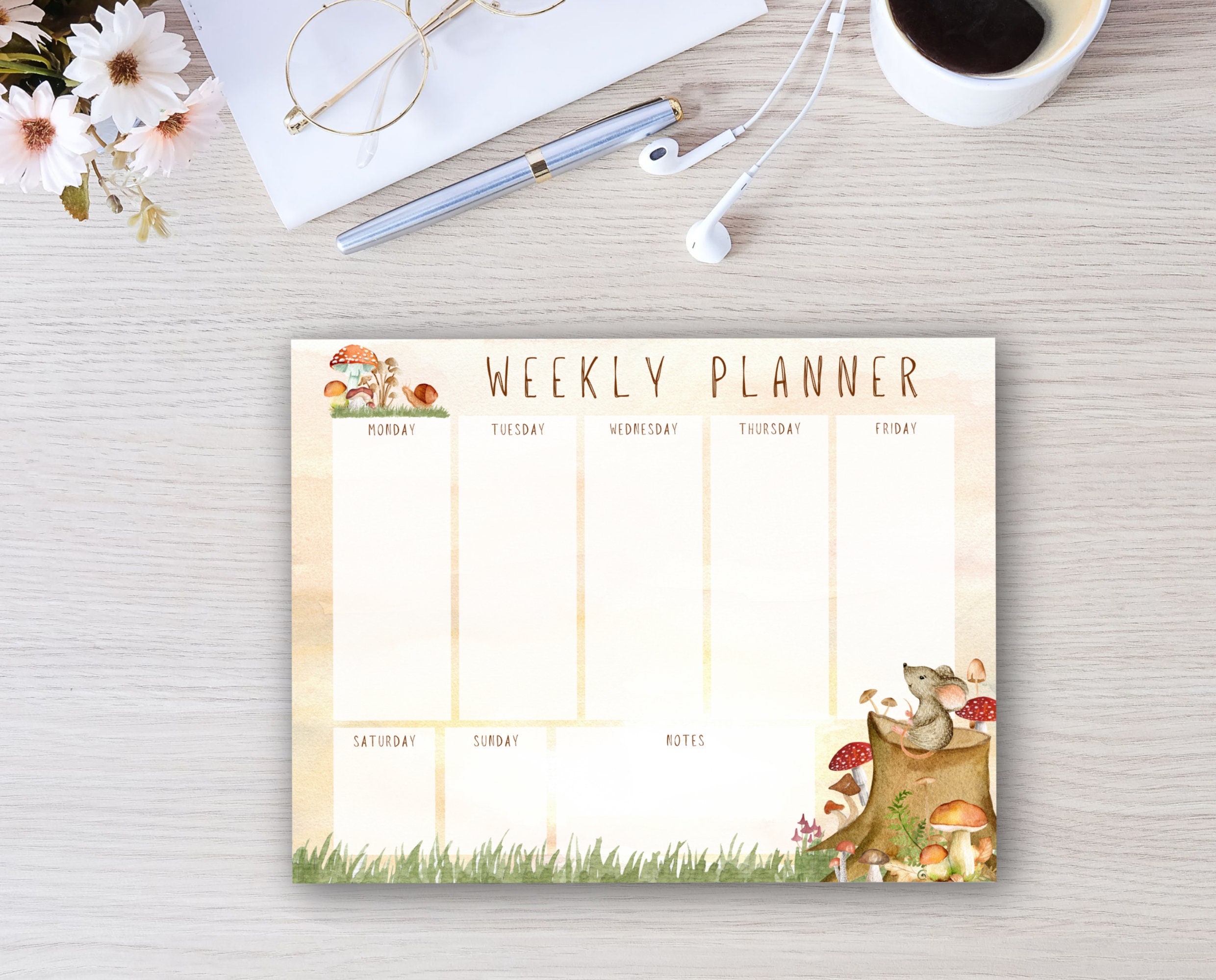 Weekly Planner Pad - Etsy