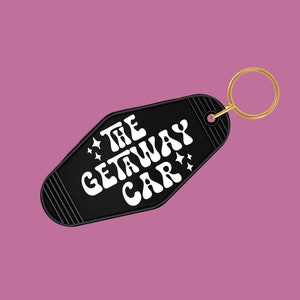 The Getaway Car Keychain | Mom Keychain | Retro Motel Keychain | Motel Keychain