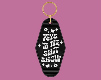 Keys to the Sh*t Show Keychain | Keychain for Car Keys | Bag Charm | Purse Charm | Key Ring