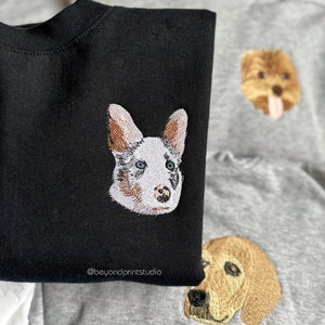 Custom Embroidered Dog Sweatshirt | Custom Pet Sweater | Embroider Sweater