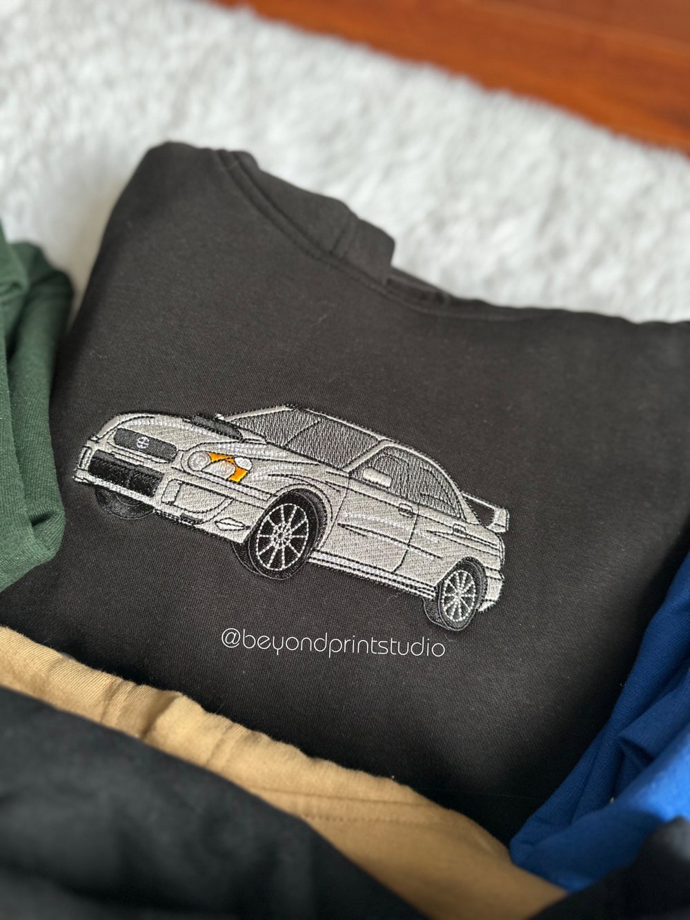 Peckshirt Custom Custom Car Embroidered Hoodie, Christmas Gifts For Boyfriend, Car Lover , Cars Lover Couple