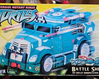 Playmates Teenage Mutant Ninja Turtles Battle Shell Armored Attack Truck New