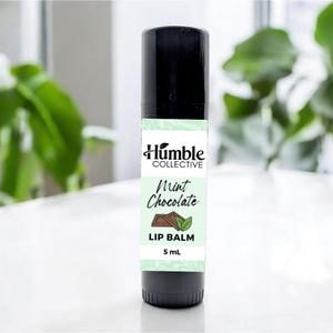 Minz Schokolade Lippenbalsam | Bienenwachs, Kakaobutter, Pfefferminz Lippenbalsam (450 ml)
