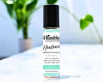 Headease eterisk oljeroller | Aromaterapiroller med pepparmynta, lavendel och rökelse (10 ml)