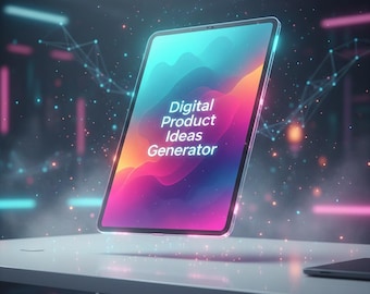 Digital Product Ideas Generator | 100 AI Prompts for Niche Discovery & Product Creation |