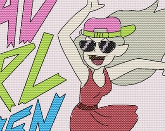 Bad Girl Coven cross stitch pattern