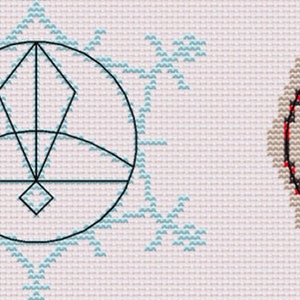 Owl House glyphs cross stitch pattern