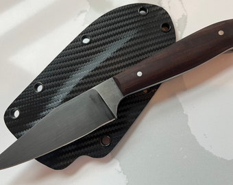 Handmade 1084 Knife with Olive Wood Handle Scales