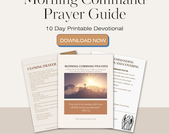Christian Morning Prayers Guide | 10-Day Printable Devotional (Instant Download)