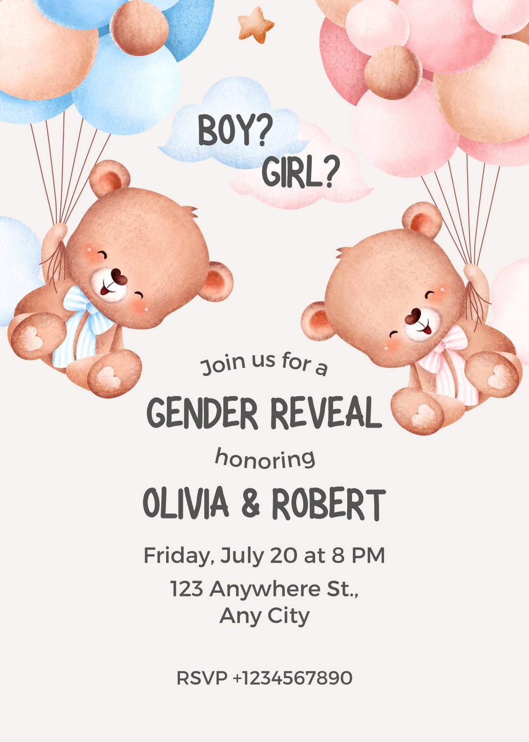 Gender Reveal Digital Template Etsy Gender Reveal Digital Template Etsy