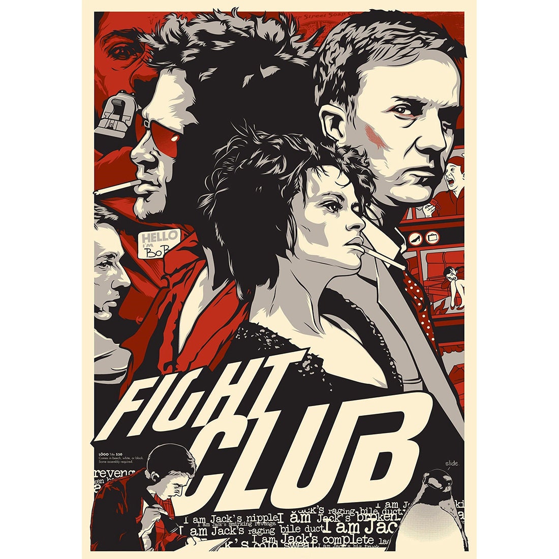 Discover Fight Club Movie Poster, Room Decor, Home Decor, Art Poster for Gift