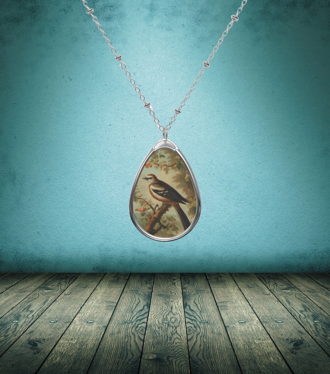 Classic Bird Necklace Vintage Bird Necklace Bird and Tree Necklace Boho