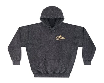 Hiking-Adventure-Escape-Mountains- Unisex Mineral Wash Hoodie