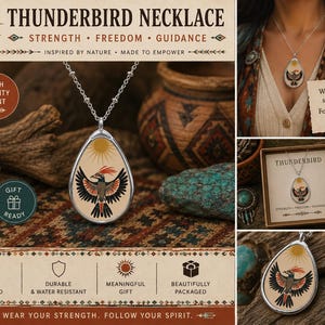 Vintage Thunderbird Necklaces - Etsy