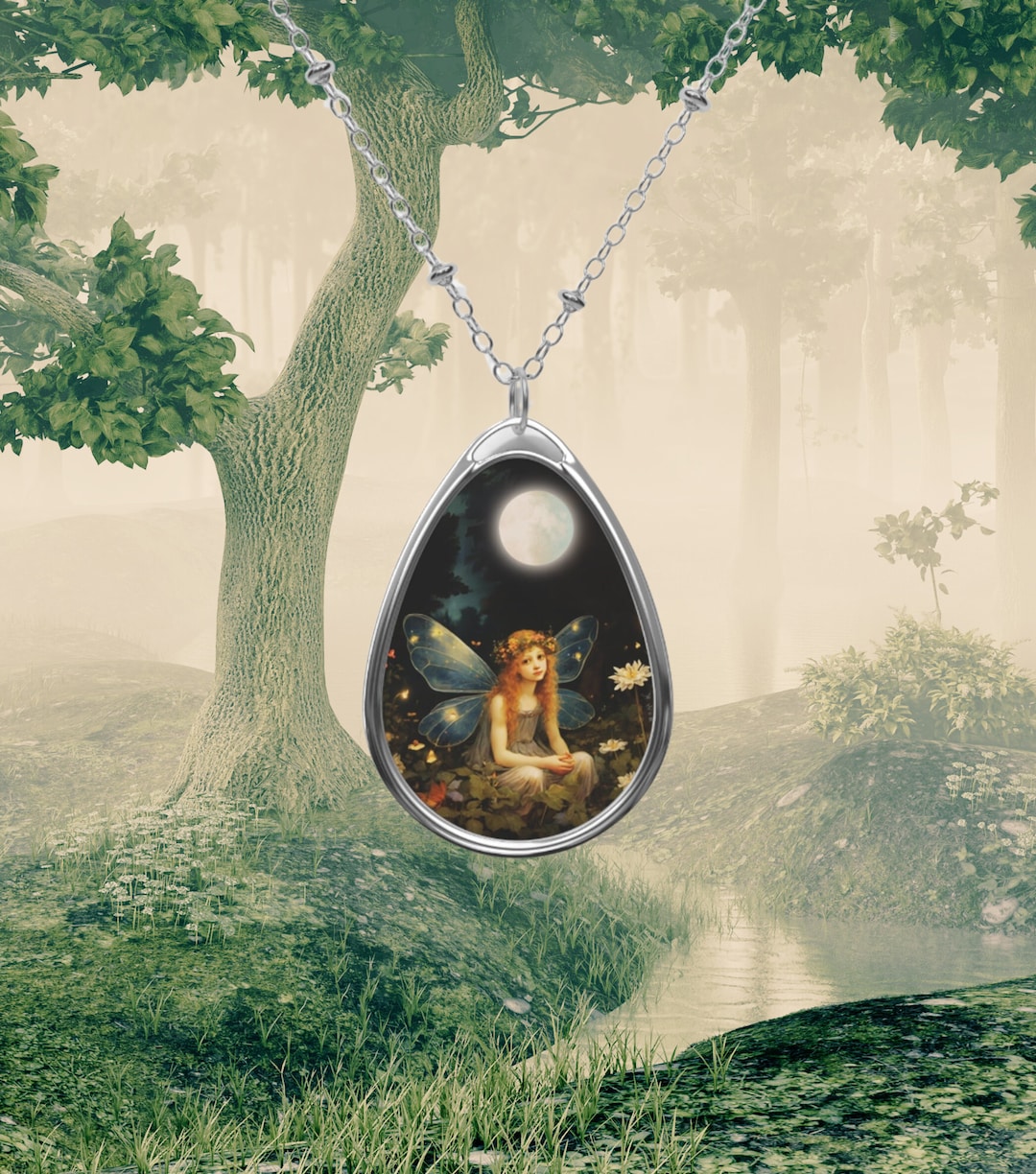 Moon Fairy Pearl Necklace main image 1