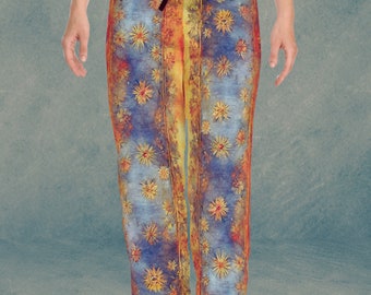 Womens Bohemian Vintage Floral Loungewear Pants (AOP)