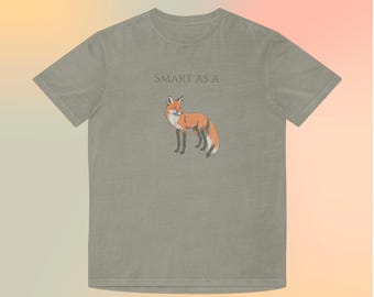 Camiseta Indie Fox, elegante como un zorro, unisex, descolorida, linda camiseta de animal, estilo casual, regalo para amantes de la naturaleza, perfecta para amigos y familiares.