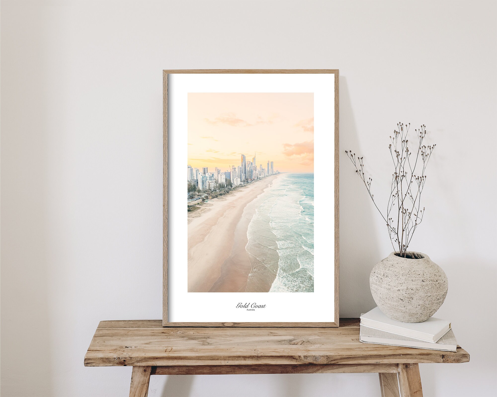 Gold Coast Wall Art Beach Print Australia Poster Aerial Photography