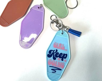 Vintage Motel Keychain, customized Motel Keychain