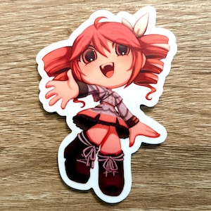 Kasane Teto Chibi Vinyl Sticker | 3&quot;