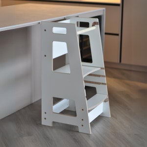 Kitchen Tower for Kids, Montessori Kitchen Tower, Toddler Stool, Learning Tower, Kid Step Stool