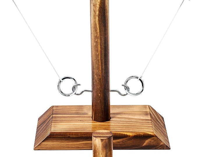 Ring Toss Shot Game Wooden Ring and Hook Drinking Game With Shot Ladder Bundle Etsy