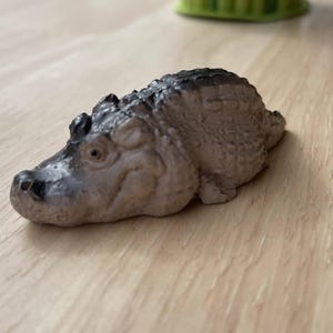 Handmade Crocodile Tea Pet: Feng Shui Tea Table Ornament