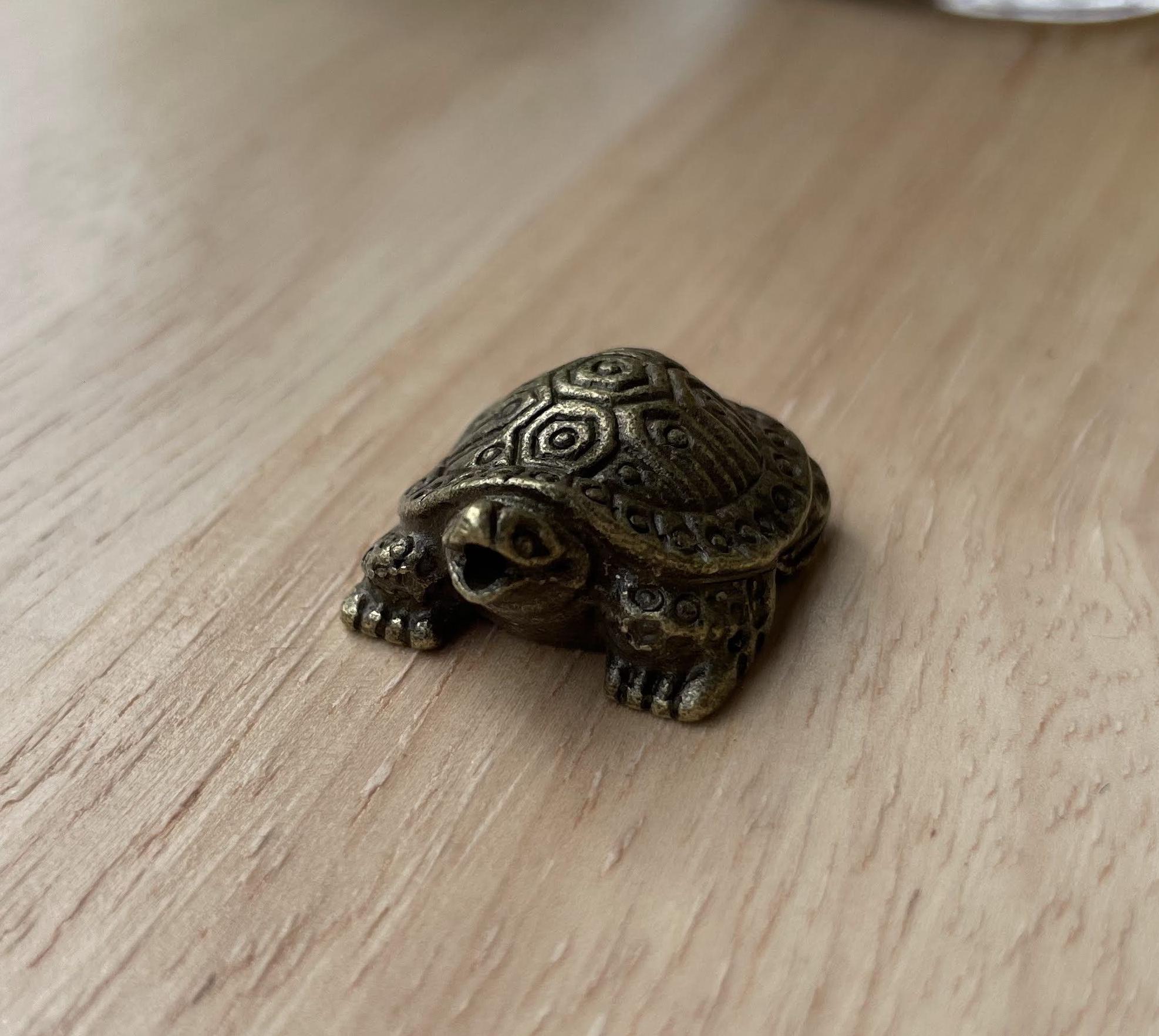銅製の亀のティーペット：風水功夫茶卓装飾 - Etsy 日本