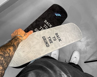 Kristall Skateboard Deck - Schwarz