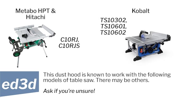 KM1 High-efficiency Table Saw Dust Collection / Blade Guard Hood