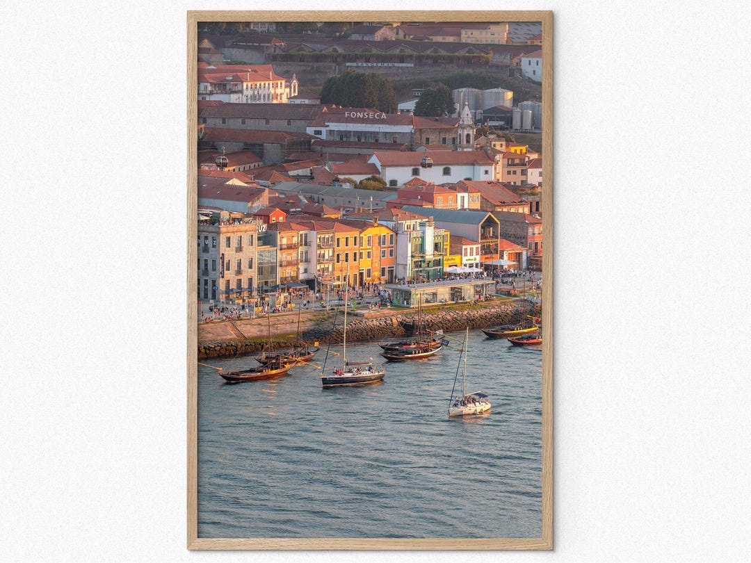 Poster Print Porto Portugal Wall Art Photography, Sailboat Coastal