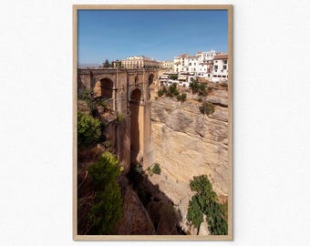 Ponte Puente Nuevo, Ronda, Spagna, stampa fotografica artistica